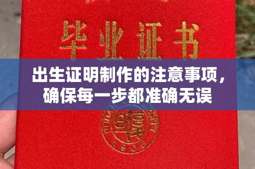 南溪出生证明制作的注意事项，确保每一步都准确无误